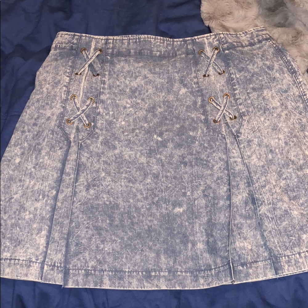 Blue “denim” skirt